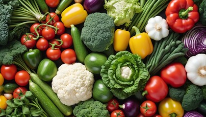 Vegetarian and Vegan Diet: Fresh Vegetables Heap