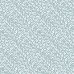Seamless ornament. Modern wavy background. Geometric modern light blue and white pattern