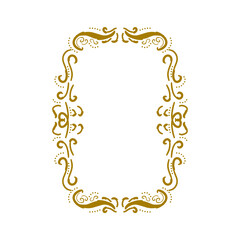 Golden Luxury wedding frame 