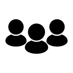 people, group , team icon glyph with transparent background