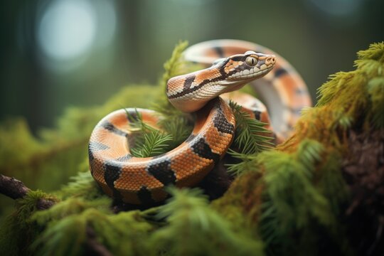 python slithering through ferns