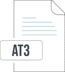 AT3  Icon black dashed Outline