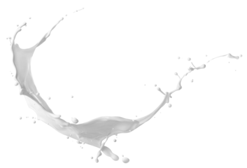 Milk splash isolated