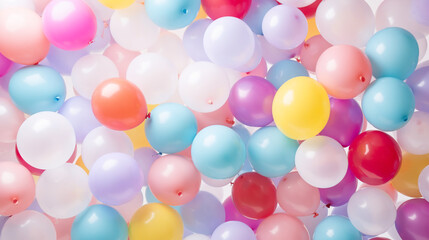 Background of multicolored balloons