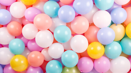Fototapeta na wymiar Background of multicolored balloons