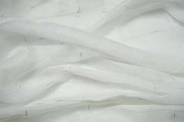 White fabric texture abstract wavy background