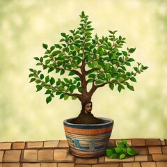 bonsai tree in a pot