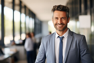 Fototapeta premium portrait of young businessman in the office