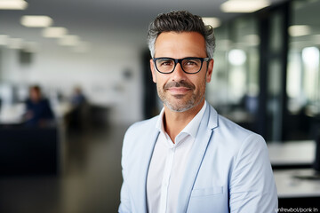 Obraz premium portrait of young businessman in the office