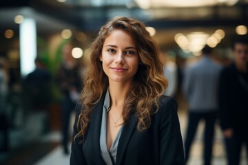 Obraz premium portrait of a woman in the night city