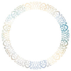 Colored watercolor on white paper. Frame .Grunge background. Retro