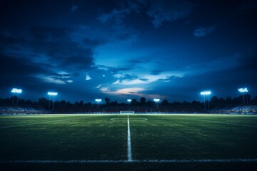 stadium lights at night