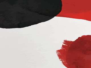 red and black ink splash background, vector illustration design element

