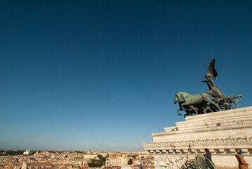 Obraz premium ALTARE DELLA PATRIA - The Monumento Nazionale a Vittorio Emanuele II is a national monument in Rome. Rome,