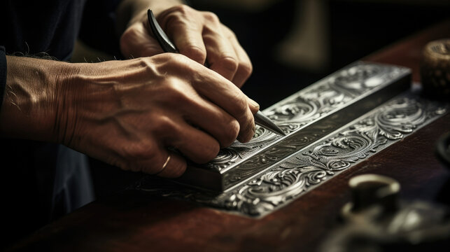 Working handmade men person hands craft tool male worker closeup craftsman workshop