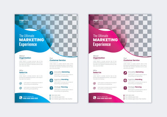 
Business Flyer template layout design.
Corporate creative colorful business flyer
poster flyer pamphlet brochure cover design layout space for photo background, vector template design A4 size.