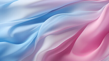Obraz premium Abstract background of blue and pink silk or satin luxury cloth. Pastel silk canvas.