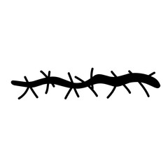 Stitching wound icon