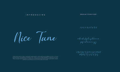 Signature Font Calligraphy Logotype Script Brush Font Type Font lettering handwritten
