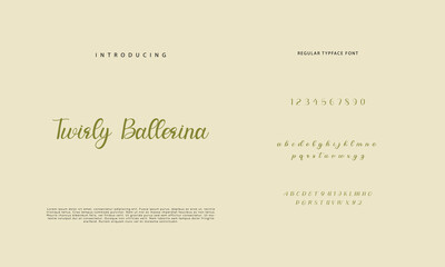 Signature Font Calligraphy Logotype Script Brush Font Type Font lettering handwritten
