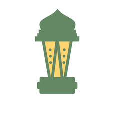 Golden islamic lantern 