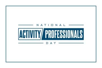 Foto op Plexiglas National Activity Professionals Day Holiday concept. Template for background, banner, card, poster, t-shirt with text inscription © Abay