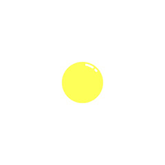 The bulb glows bright yellow