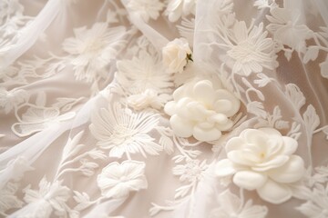 Delicate Lace Fabric Texture - Intricately Patterned with Elegance