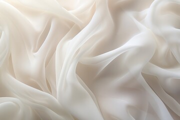 Obraz premium Sheer Organza Fabric Texture - Transparent and Lightweight Elegance
