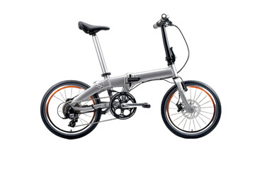 Fototapeta premium Both wheels are equipped with thin tires and metal spokes