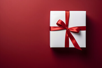 red gift box. 