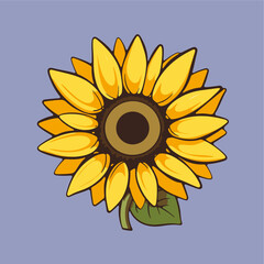 Fototapeta premium sunflower icon vector