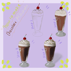 Chocolatte milkshake
