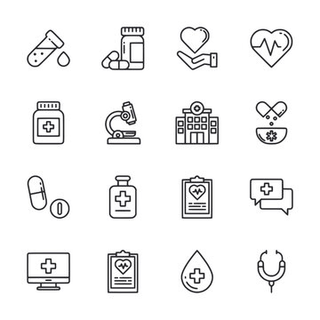 icons set healthcare