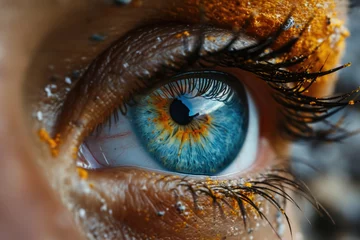 Tuinposter Auge blau © Fatih