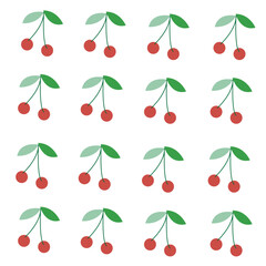 Cherry Fruit Seamless Pattern