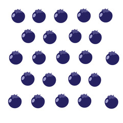 Blueberry Fruit Seamless Pattern