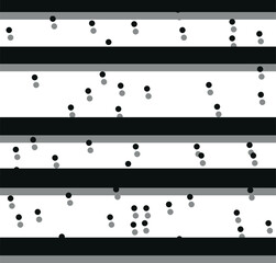 Striped horizontal texture with black and transparent dots
