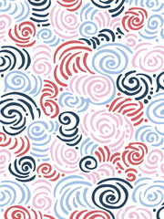 abstract doodle seamless pattern background