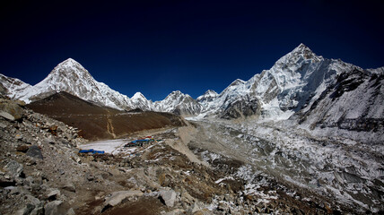 Gorakshep Village, the last settlement in EBC trek.