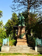 Paris, October 7, 2023: Visit the Père Lachaise cemetery, with its tombs of famous people