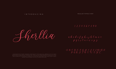 Signature Font Calligraphy Logotype Script Brush Font Type Font lettering handwritten
