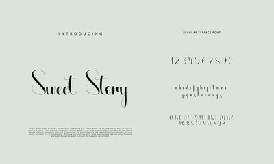 Signature Font Calligraphy Logotype Script Brush Font Type Font lettering handwritten
