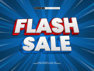 flash sale editable text effect in a sale style