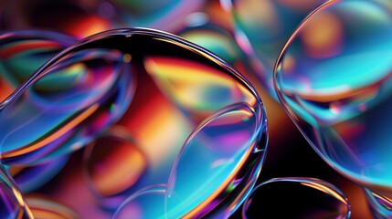 abstract smooth purple orange liquid glass background