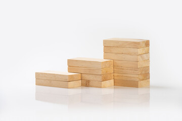 Stack of wooden blocks