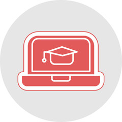 Fototapeta premium Online Learning Icon