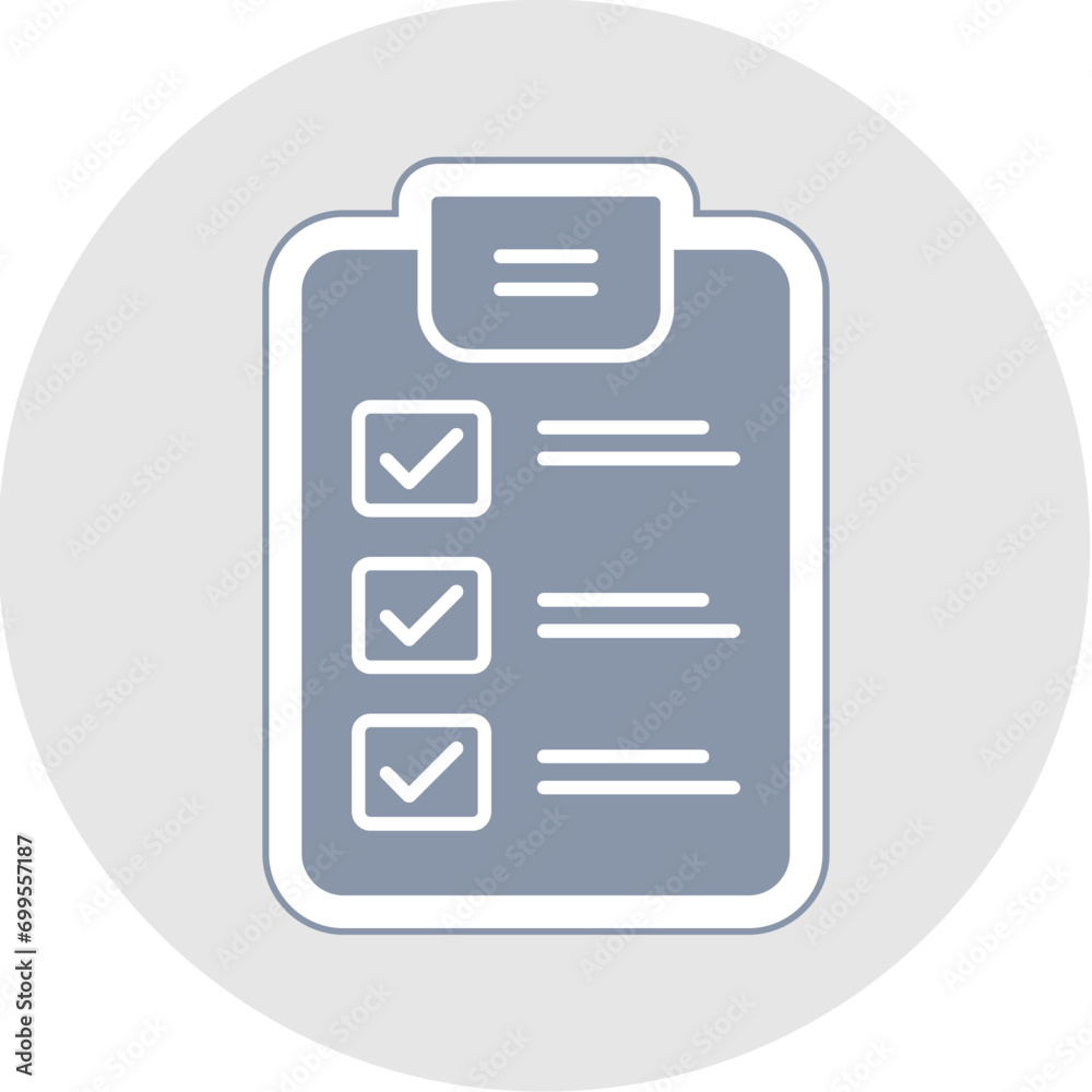 Poster checklist icon