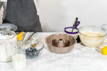 Crafting Lemon, Blueberry, and Vanilla Bundt Cakes