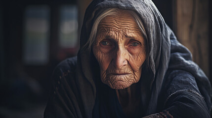 Depressed elderly widow in need of support on Internet